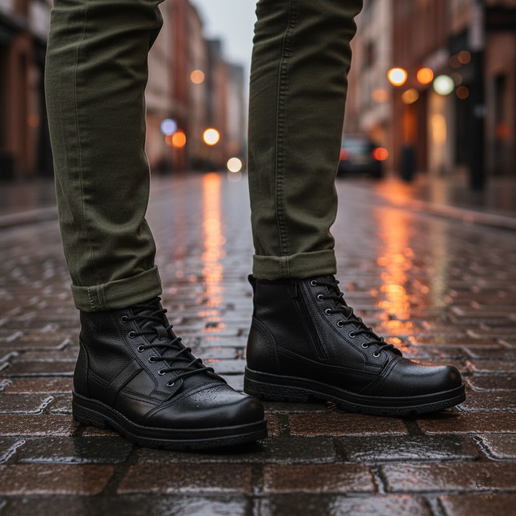 خرید آنلاین نیم بوت مردانه شمس مدل b2016 کد 01